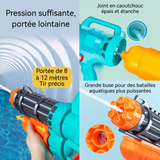 Pistolet à eau 1200ml 22x56cm grand pistolet à eau pour enfants jouets plage avec lunettes de natation indispensable pour l'été