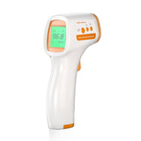 Thermomètre Frontal Rétro-éclairage 3 couleurs 120g 32 jeux de mémoire Stockage des données Sans contact Silencieux Thermomètre