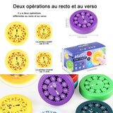 Math fidget spinners 9 pcs apprendre l'arithmétique en s'amusant aux jeunes à partir de 3 ans finger spinner jouets sensoriels