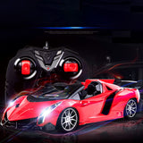 Jouets voiture de course  28*12*9cm Jouets électriques pour enfants Batterie longue durée  Avec lumières Télécommande sans fil