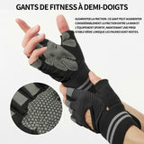 Gants d'haltérophilie 7 à 8.5cm noir gants d'entraînement pour hommes et femmes gants de fitness gants de sport gants musculation