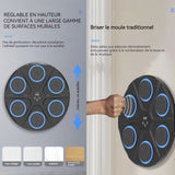 Machine de boxe musicale 6 positions cibles 12 vitesses et 12 rythmes bluetooth music boxing machine avec des gants poire de boxe