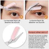 iseaux Sourcils 125mm x52mm x1mm Ciseaux à sourcils avec peigne professionnels Ciseaux à sourcils pour Couper les Sourcils Cils
