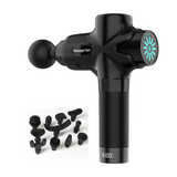 Massage 3200r/min 25 x 24,5cm écran tactile massage musculaire électrique 12 vitesses 12 têtes massage profond double interrupteur
