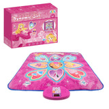 Tapis de danse 90x90cm pour fille 3-12 ans Tapis de danse musical pour filles à 7 modes danse cadeaux pour filles tapis de danse
