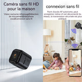 Mini caméra surveillance 1080p wifi audio bidirectionnel vision nocturne infrarouge intérieure caméra caméra de surveillance