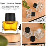 Flacon parfum vide 2pcs 10ml vaporisateur parfum voyage recharge parfum–spray compact élégant et anti-fuite bouteille de parfum