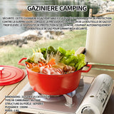 Réchaud à gaz 33.5cmx25cmx8.4cm rechaud gaz rechaud camping gaz maison en plein air camping à gaz gaziniere camping portabilité