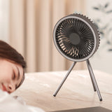 Ventilateur de camping en plein air tente portable chargement usb suspendu ventilateur extérieur de trépied de camping vertical