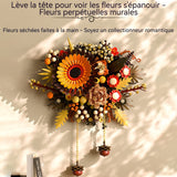 Kit de construction de bouquet de fleur 28x8x33cm peut être accroché kit de construction de fleurs blocs de construction fleur