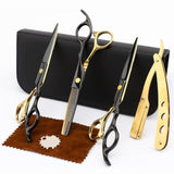 iseaux de coiffure 6 pouces 7 PCS Acier inoxydable Multifonction Convient à un usage professionnel en salon Ciseaux Coiffure