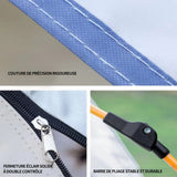 Tente de camping 220x200x145cm tente pop up avec à tapis de sol 2 portes et 2 fenêtres imperméable ventilée pour randonnée camping