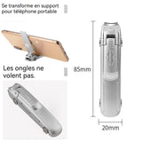 oupe ongles 2 en 1 20x85mm Coupe-ongles en acier inoxydable en forme de voiture de sport avec support pour téléphone portable