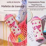 Mug Isotherme 500ml exquis tasse thermos à affichage numérique intelligent doublure en acier inoxydable 316 avec poignée portative