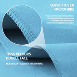 Lot de 3 serviette microfibre 91,5x165cm serviette de fitness à séchage rapide pour randonnée natation sport gym serviette sport
