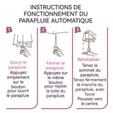 Parasol 6 baleines Mini parapluie portable anti-UV avec boîte à capsules Mini parapluie de poche pour femme Parapluie coupe-vent
