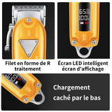 Tondeuse cheveux 10W USB 0.8-2mm 2500mAh tout en métal tondeuse à cheveux intelligente LCD affichage numérique tondeuse à cheveux