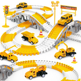 ircuit voiture enfant 280pcs jouets de puzzle pour les voitures à voie ferrée jouets éducatifs pour enfants accessoires riches