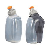 Bouteille d'eau en pp 250ml 16x7x4cm avec boucle portable petit gourde sport pour course à pied l'escalade camping transparent