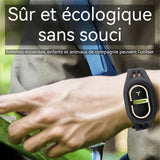 Bracelet anti-moustiques, bracelet anti-moustiques à ultrasons, Étanchéité IPX4 Rechargeable USB,pour Camping Randonnée Exterieur