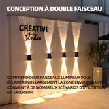 Lampes solaires lumières de jardin 4 pack 5w IP66 16x8.3x12cm villa cour jardin hôtel couloir décoratif étanche paysage lumières