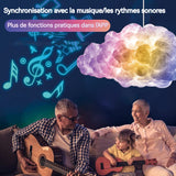 Lampe suspendue nuage colorées lumière réglable avec fonctions de musique et de chronométrage bricolage livré avec télécommande