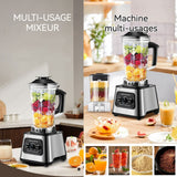 Mixeur 6000w 2.5L 3.25kg brise-mur entièrement automatique lame en acier fin haute qualité simple à utiliser puissant et rapide