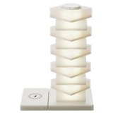 Veilleuse colorée avec fonction de chargement sans fil 15w bricolage assembler lampe de chevet décoration de la maison touche