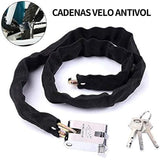 Antivol velo 150cm noir sécurité combinaison de chiffres cadenas pour vélo moto enfant adultes chaîne antivol vélo antivol de vélo