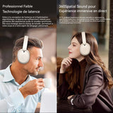 Casque anti bruit adulte 300mah bluetooth 5.3 rotatif et pliable casque bluetooth sans fil avec microphone intégré et support TF