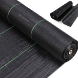 2mx25M Paillis de Mauvaises Herbes Noir Anti-Mauvaises Herbes Couverture Mauvaises Herbes Polypropylène Paillis Mauvaises Herbes