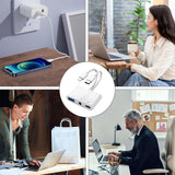 Mini station d'accueil multifonctionnel portable adaptateur conversion avec USB type-c lightning lecteur de carte pour clé USB