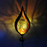 Lampe à flamme solaire lampe de paysage de pelouse extérieure  de cour lampadaire de pelouse de jardin au sol pelouse de jardin