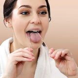 Grattoir universel en cuivre pur pour la langue Nettoyeur de langue Go Clean Oral Scraper Remède contre la mauvaise haleine