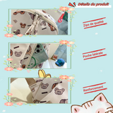 Sac à dos scolaire 33x24x12cm graffiti cute mini backpack casual schoolbag large capacity lightweight travel backpacks cartable