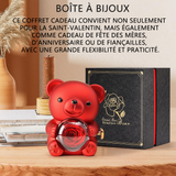 Rose éternelle boîte cadeau ours rose éternelle cadeau coffret cadeau saint valentin peut placer des bijoux coffret cadeau