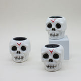 3 pièces  Jouets crâne effrayant  Squelette  Chauve-souris Simulation  Créatif  6cm*6cm*5.7cm   Effrayant  Décoration d'Halloween