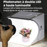 Boîte à lumière 20cm 6 couleurs 2 tableaux lumineux à led portable pliable studio photo mini boîte à lumière tente de photographie