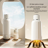 Gourde isotherme électrique en acier inoxydable 500ml sans fil affichage numérique 5 réglages température mug de chauffage