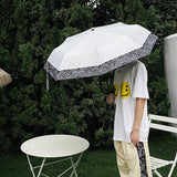 Parasol 8 baleines 98x67cm pour les jours ensoleillés et pluvieux mini parapluie de poche parapluie anti-UV coupe-vent et portable