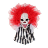 Couronne de clown d'Halloween   50*62cm  Décoration murale  Clown effrayant à modeler  Convient à la décoration d'Halloween