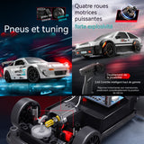 Voiture télécommandée 1:24 4 roues motrices drift voitures jouets enfants RC drift car avec lumière LED voiture radiocommandée