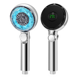 Pomme de douche pressurisée 180g Affichage de la température Conception amovible Interface universelle Alertes intelligentes Douche
