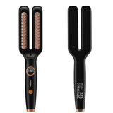 Brosse lissante pour cheveux 55W LCD écran 6 niveaux de réglage utilisation humide sèche peigne à lisser pour curling et lissage