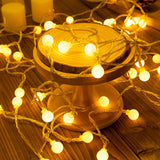 Guirlande lumineuse solaire LED, éclairage d'ambiance de camping en plein air, lumières de noël, lumières décoratives de jardin