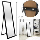 Miroir sur pied 124.8 x 34.8 x 3 cm miroir pleine longueur Miroir pleine longueur miroir de sol mural miroir de chambre à coucher