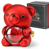 Rose éternelle boîte cadeau ours rose éternelle cadeau coffret cadeau saint valentin peut placer des bijoux coffret cadeau