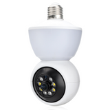 Moniteur type d'ampoule vision nocturne 360 degrés sans fil éclairage en couleur camera surveillance wifi audio bidirectionnel