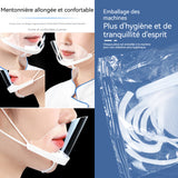 VisièRe de Protection 20PCS transparent Pour la préparation des aliments protection quotidienne Masque facial nourriture masques