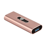 Disque dur externe 1TB SSD NVME 2500M taux de lecture taux d'écriture de 1500M type-c + usb 3.1 transmission à deux ports rose